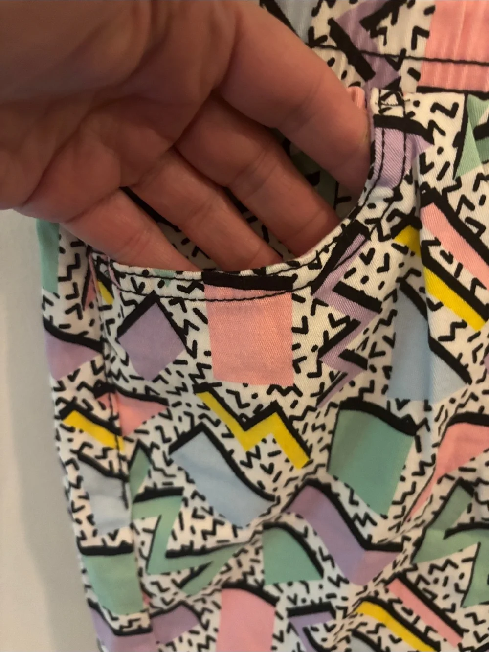 Oh Snap Drill Clothing Co 90s Retro Graphic Print Stretch Twill Shorts Men's XL